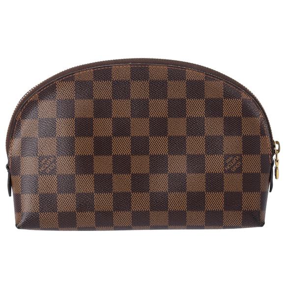 Louis Vuitton Pochette Cosmetic GM Pouch N23345 Ebene Damier Canvas - Picture 2 of 6